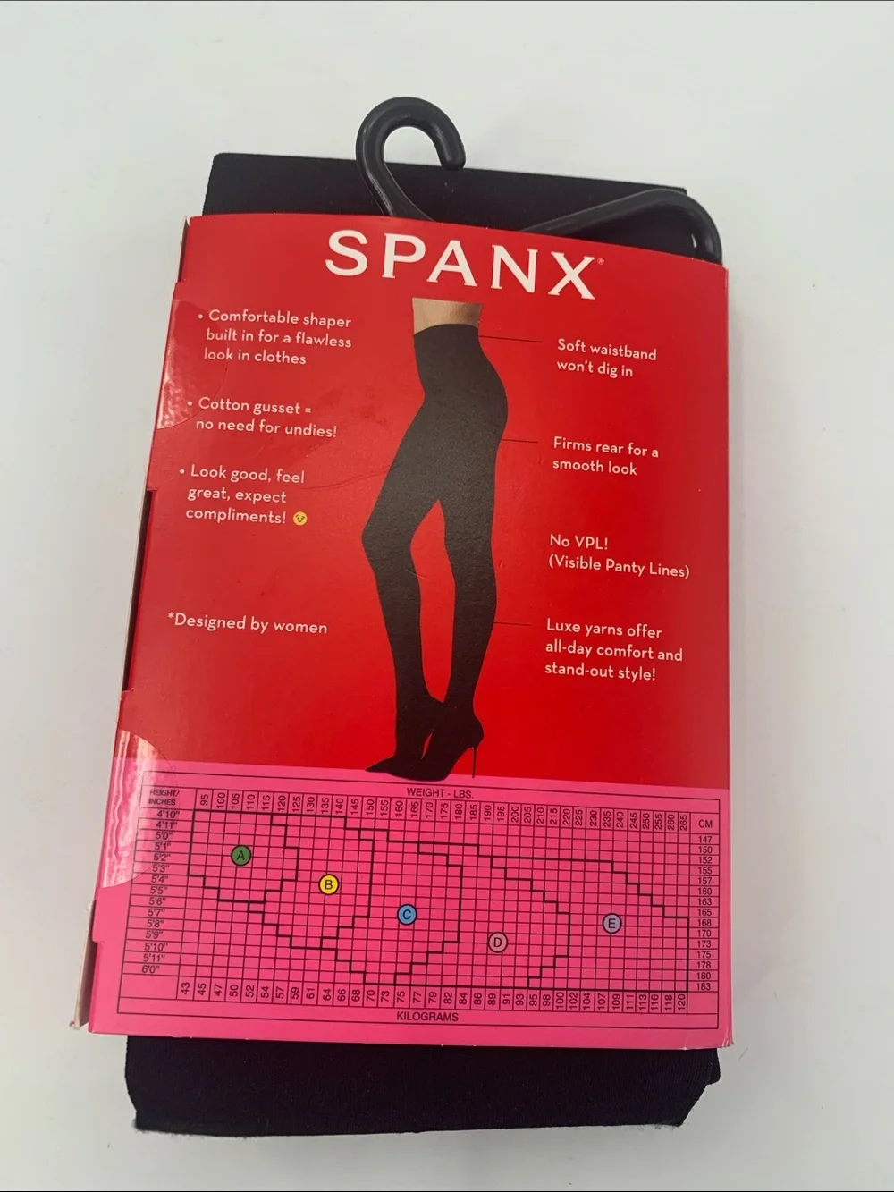 NWT SPANX Tight-End Tights - Black Size C